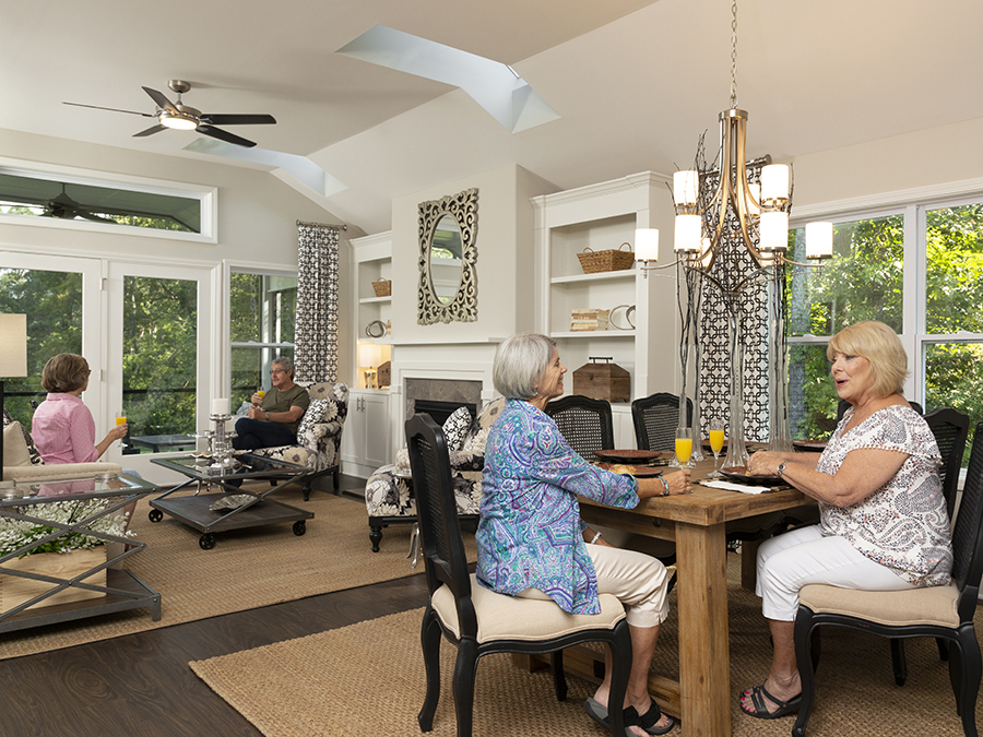 Open floorplans make entertaining with neighbors a breeze.